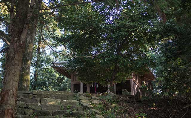 上宮前の参道から